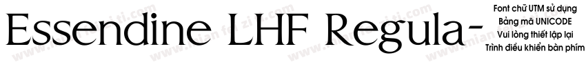 Essendine LHF Regula字体转换